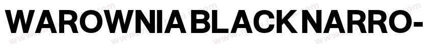 WAROWNIA BLACK NARRO字体转换